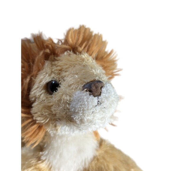 Aurora Mini Flopsie Plush Lion Toy 10 Inches Soft & Cuddly Beige & Brown - Picture 1 of 8